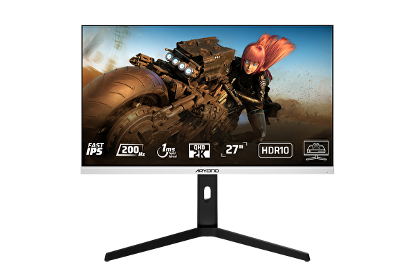 Aryond A27F V1 QHD 200 Hz Oyuncu Monitörü - Beyaz