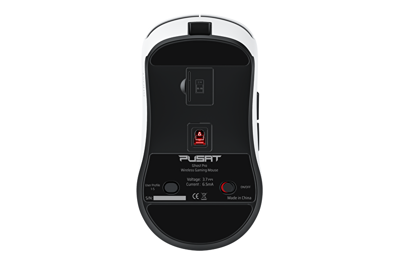 Pusat Ghost Pro Kablosuz Oyuncu Mouse (Beyaz)