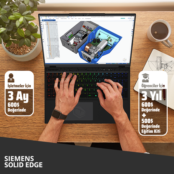 Seçili Monster Laptoplarda Siemens Solid Edge Fırsatını Kaçırma
