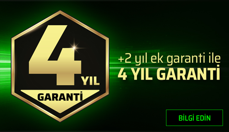 4 Yıl Garanti