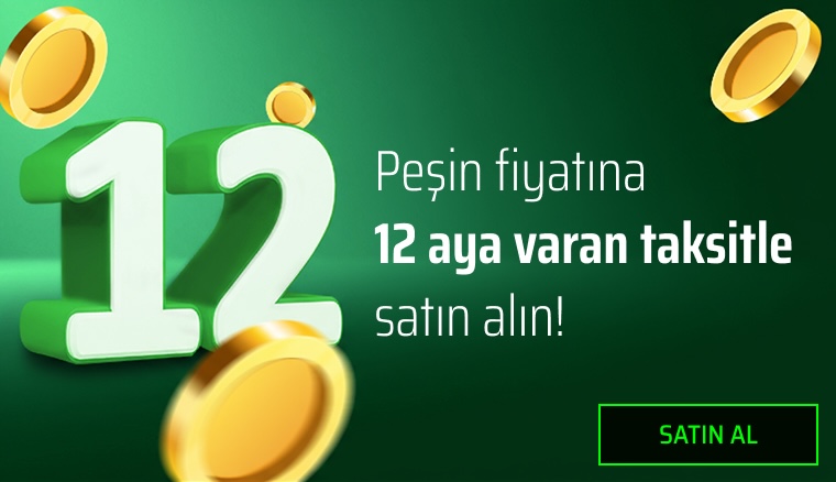 Peşin Fiyatına 12 Taksit