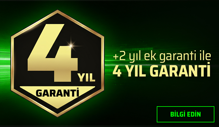 4 Yıl Garanti